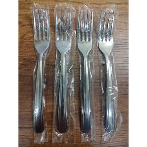 Delco 7" Dominion Stainless Steel Forks Lot of 4 NOS C41